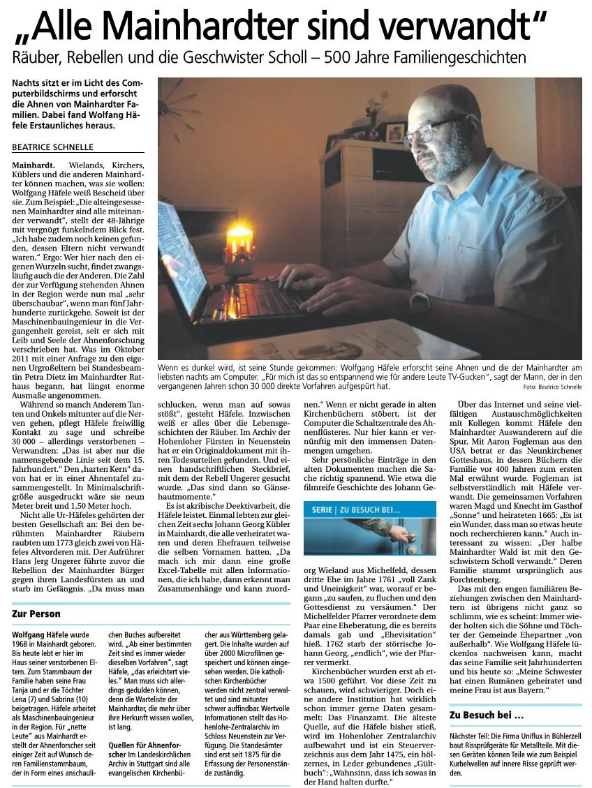 PDF zum Donwload Artikel Haller Tagblatt vom 03.09.2016