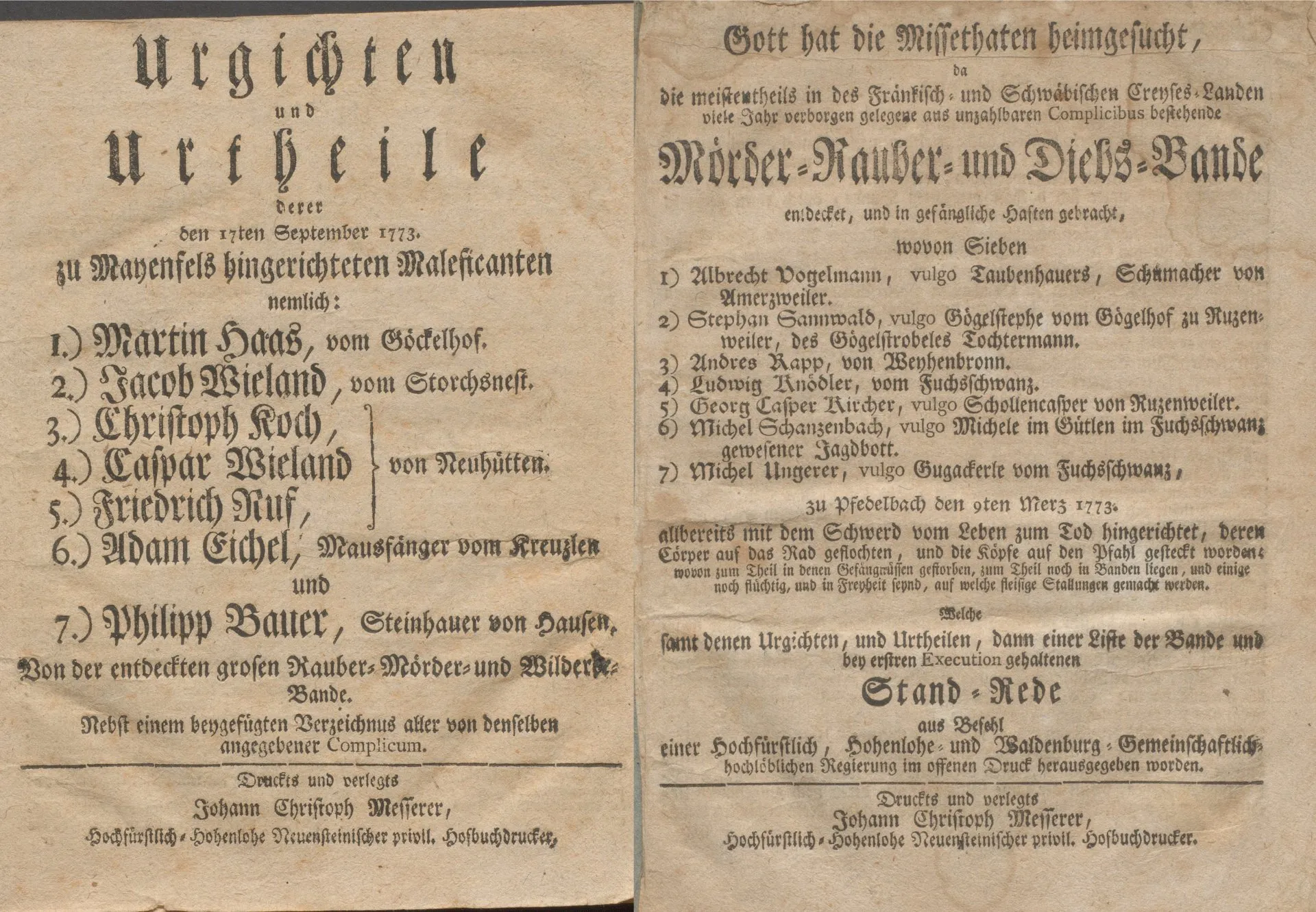 Urgichten und Urteile Urgichten und Urteile